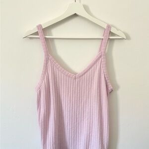 American Eagle Outfitters Light Pink Ribbed Camisole
